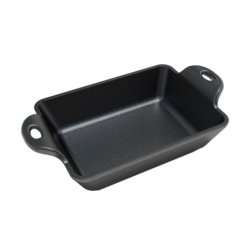 Lodge Cast Iron HMS14RC Mini Server 14 oz Rectangular with Handles Dishwasher Safe Made in USA