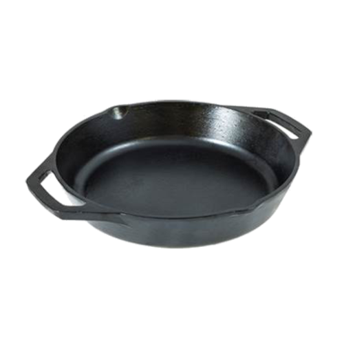 Lodge Cast Iron L10SKL 12 Inch Dual Handle Skillet Oven Safe Seasoned Made in USA