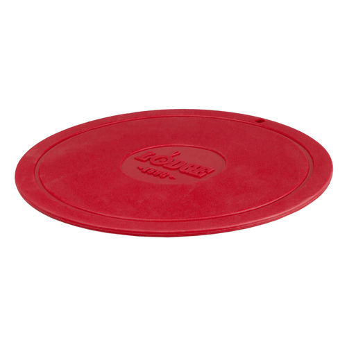 Lodge Cast Iron AS7DT41 Deluxe Trivet Red Non-Slip Silicone Heat Protection 7-1/4 Inch