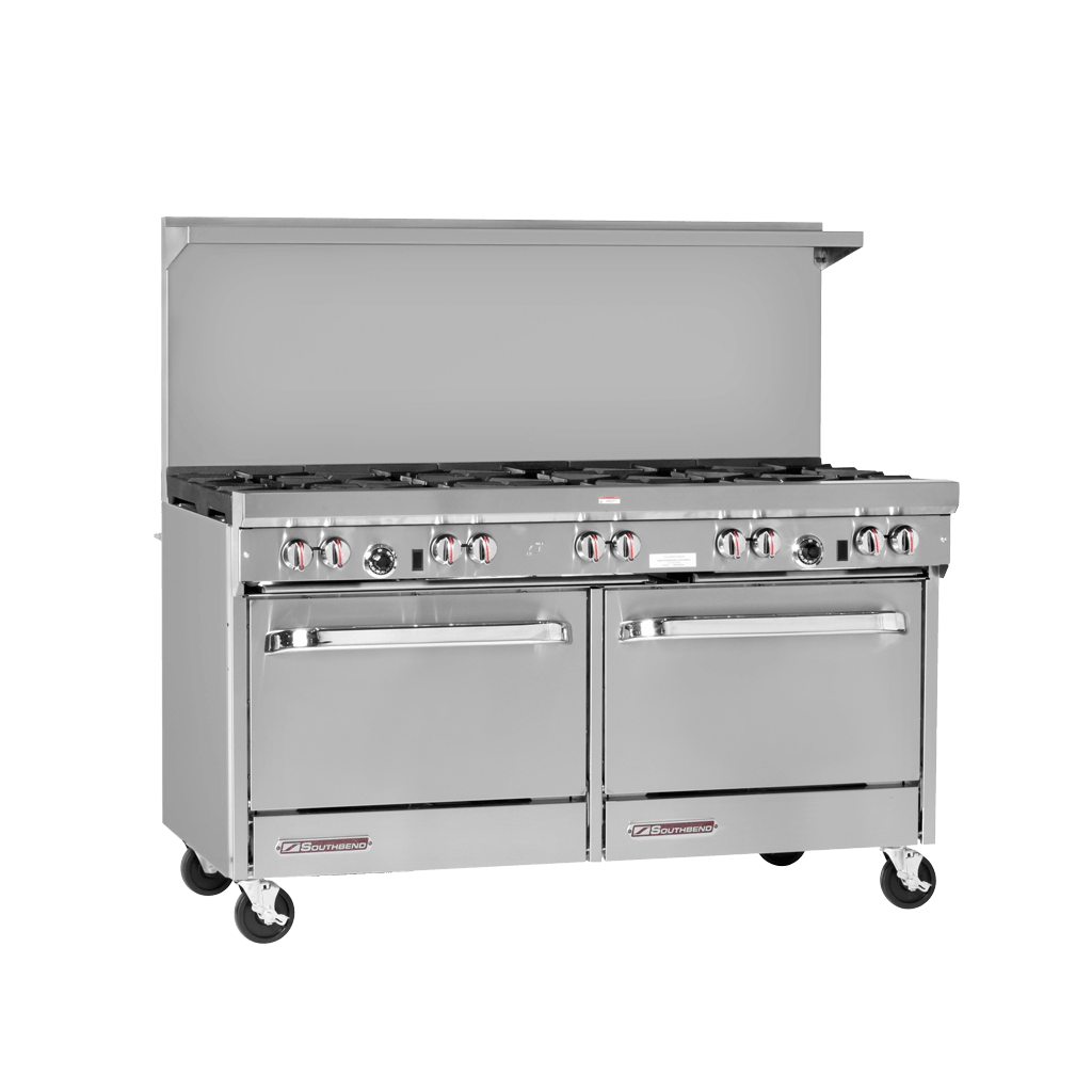 Southbend S60DD-2GR S-Series Restaurant Range Gas 60 Inch 6 Burners 24 Inch Griddle 2 Ovens Stainless Steel