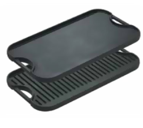 Lodge Cast Iron LPGI3 Cast Iron Grill / Griddle Plate