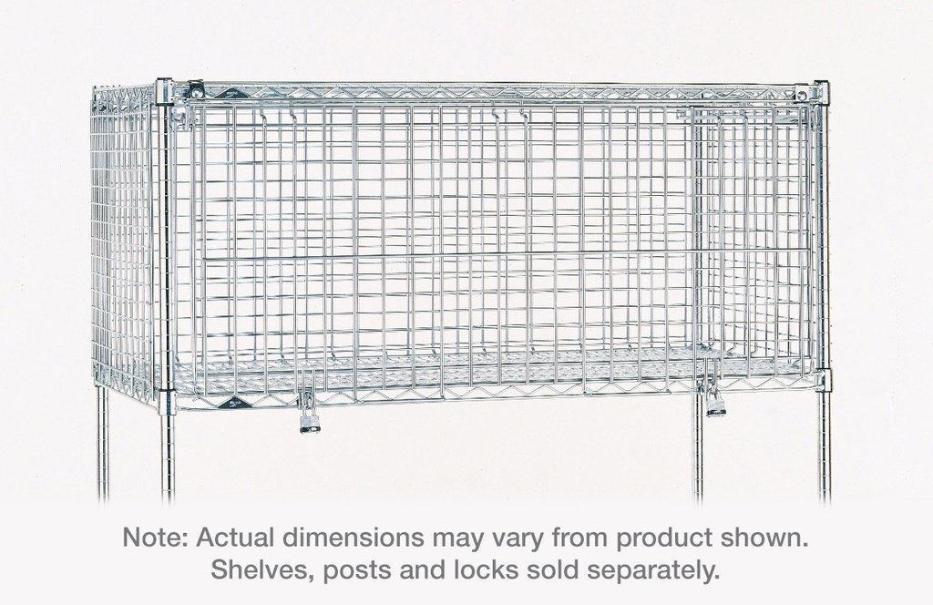Metro SECM2448NC Super Erecta Security Module, Chrome, 24" x 48" x 20"