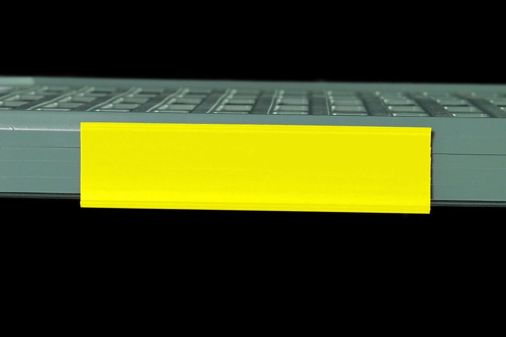 Metro CSM6-YQ Color Shelf Marker for Super Erecta Pro and MetroMax Q Industrial Plastic Shelving, Yellow