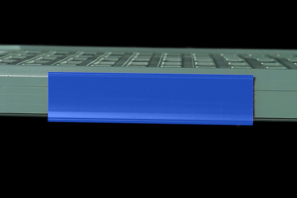 Metro CSM6-BQ Color Shelf Marker for Super Erecta Pro and MetroMax Q Industrial Plastic Shelving, Blue