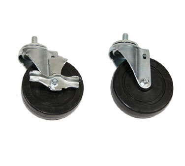 3 Threaded Caster 1/2"x1" Stem w/13Th.