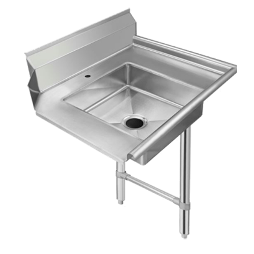 Heavy Duty All Stainless Steel Soiled Dish Table - 72" Right