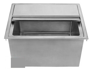 Complete Stainless Drop-In Ice-Bin & Cover DIB-15x18