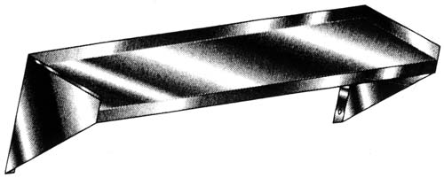 Stainless Steel Wall Shelf - 14x72