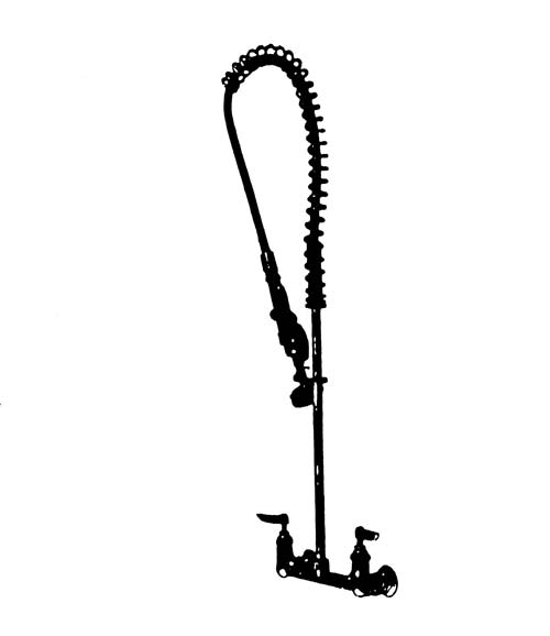 Pre-Rinse Unit Faucet - Deck Mount Chrome