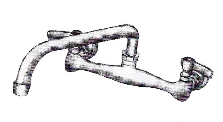 8" Center Wall Mount Faucet-14" spout Heavy Duty