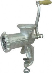 Heavy duty cast iron Hand Held Meat Grinder # 10