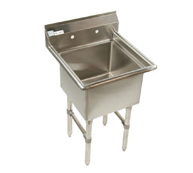 Economy Stainless 1 Well 24x24 Prep or Mop Sink
