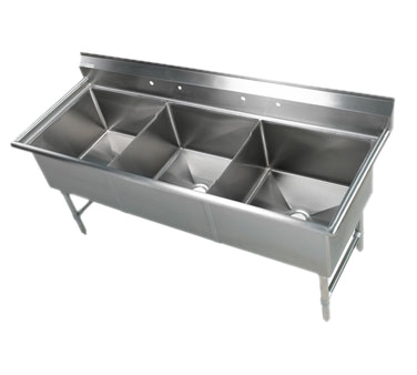 Elite All Stainless 3 Bowl 24x24 Sink