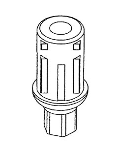 Stainless Capped Bullet Foot