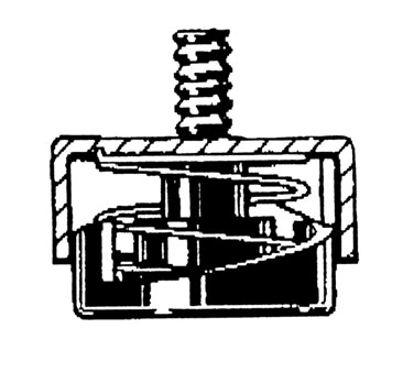Self-Leveling Floor Glide for Table Base
