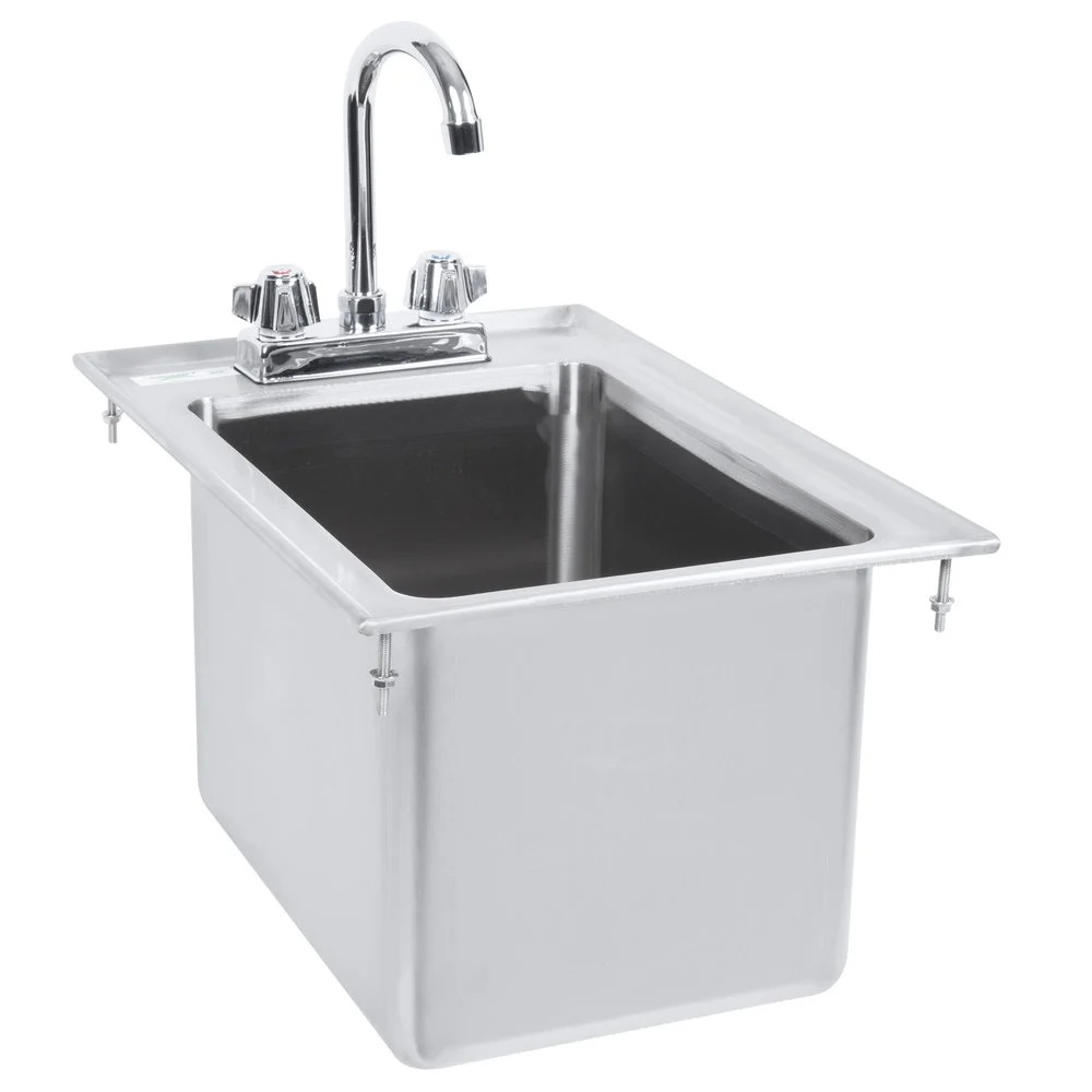 Complete All Stainless Drop-In Bar Sink-1well w Free 6" Faucet