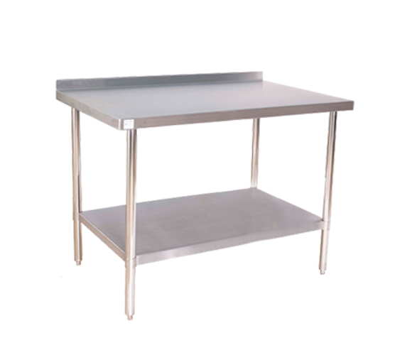 All Stainless Steel Premium Work Table backsplash 24x48