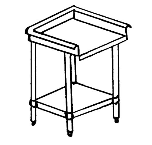 Heavy Duty Stainless Steel 24x24 Free Standing Drain Board w Gal