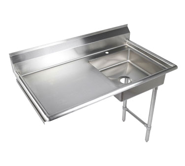Heavy Duty 48"All Stainless Undercounter Dish Table L-Warranty