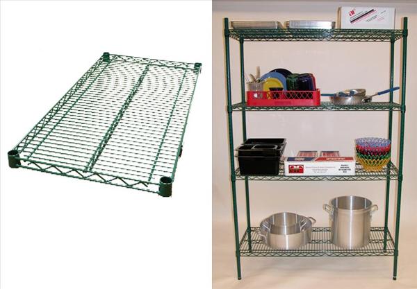 Complete Green Epoxy Shelving System- 24x36