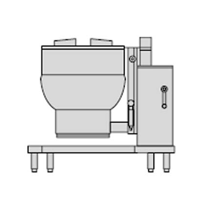 Floor Kettle Gas 40 Gallon - Crank Tilt