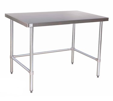 All Stainless Steel Open Base Work Table 24x24