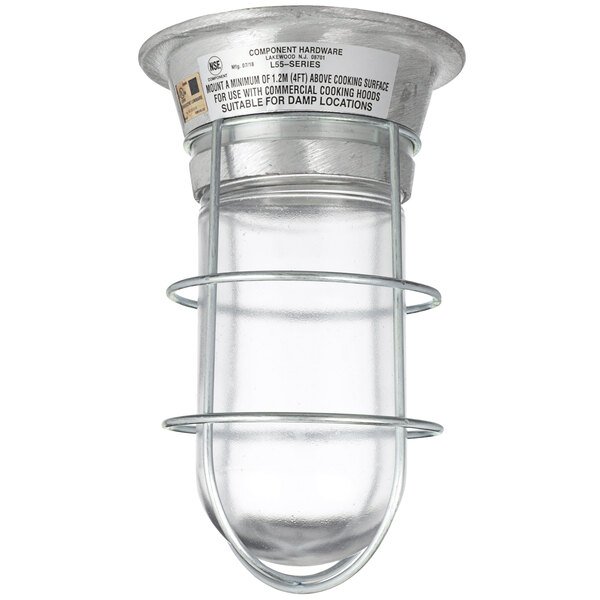 Hood Canopy Lighting Fixture, fits 3-1/2" or 4" junction boxes