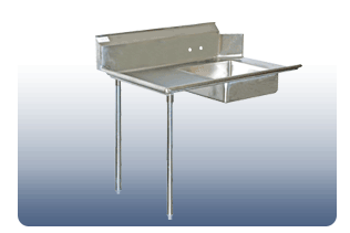 Economy Soiled Dish Table 72"Right