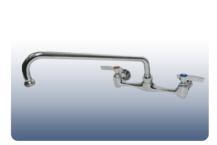 Cannonware 8" Center Wall Mount Faucet w 12" Spout