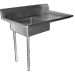 Economy 50" Stainless Undercounter Dish Table L