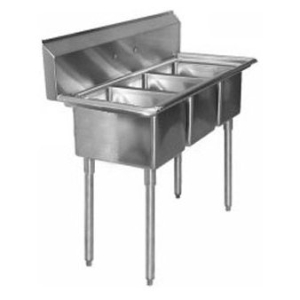 3 Compartment Stainless Heavy Duty C-Store-Deli Sink