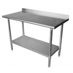 All Stainless Steel Premium Work Table backsplash 30x18 Filler