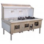 3 Burner Custom Wok