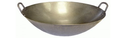 Hand Made Wok 18"Diameter x 5.5" Deep