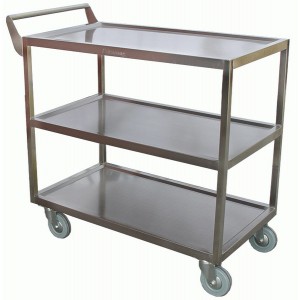 Heavy Duty Bus Cart All Stainless Large