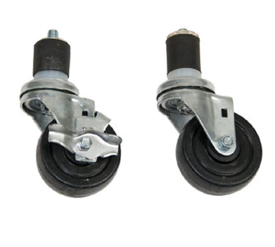 4 Work Table Casters 2 w brake and 2 no brake 3.5"x1.25"