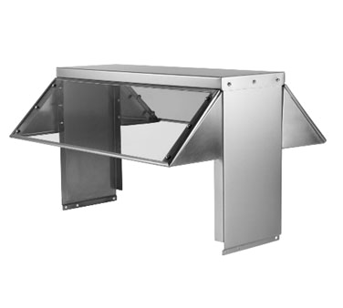 Buffet Stainless Lexan Sneeze Guard for 4 Bay Hot or Cold Table