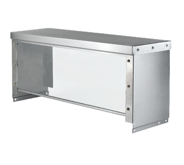 Serving Stainless Lexan Sneeze Guard for 4 Bay Hot or Cold Table