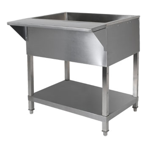 Stainless Ice Cooled Cold Pan Table 32" Long