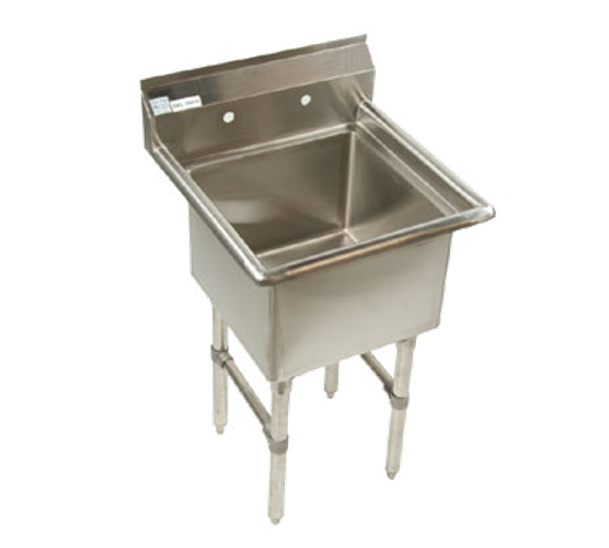 Economy Stainless 1 Well 18x18 Prep or Mop Sink