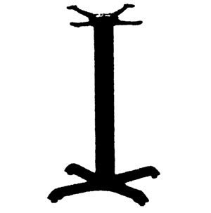 Restaurant Table Base: 36"x 36" Spider Bar Height