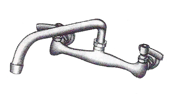 8" Center Wall Mount Faucet-10" spout Heavy Duty