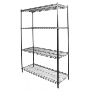 Complete Commercial Grade Chrome Shelving System- 18x42