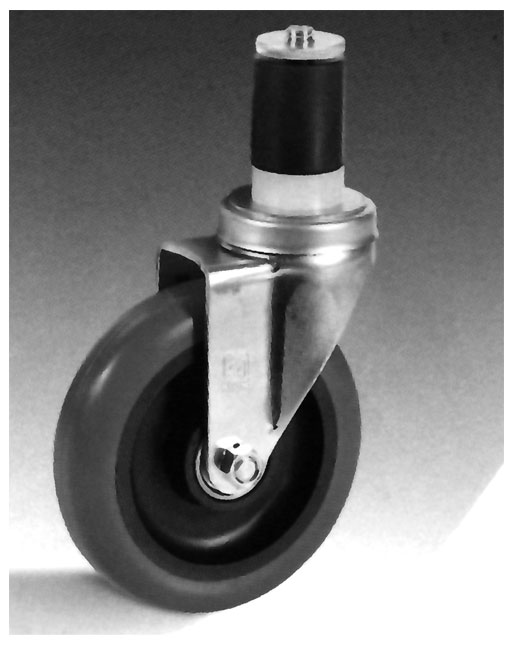 6 Work Table Casters 3 w brake and 3 no brake 3.5"x 1.25"