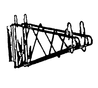 Double Shelving Bracket 14" Wide Chrome