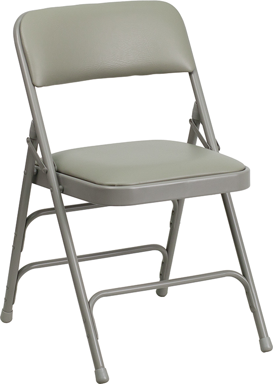 Heavy Duty Folding Vinyl Chair  Double Hinged