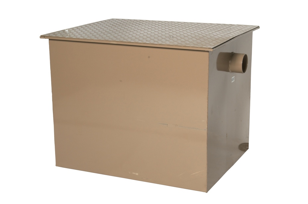 Rockford RP-100 Grease Interceptor – 200 lb Capacity, 100 GPM, 4" No-Hub
