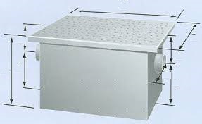 Rockford RP-75 Grease Interceptor – 150 lb Capacity, 75 GPM, 4" No-Hub
