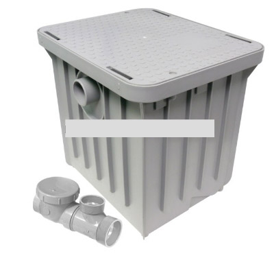 Grease Trap 30 lb Canplas Endura 15 GPM Compact 2" Inlet 3915A02