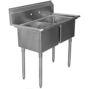 Heavy Duty 2 Compartment 18x24 Sink